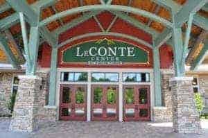 The entrance to the Pigeon Forge Convention Center.