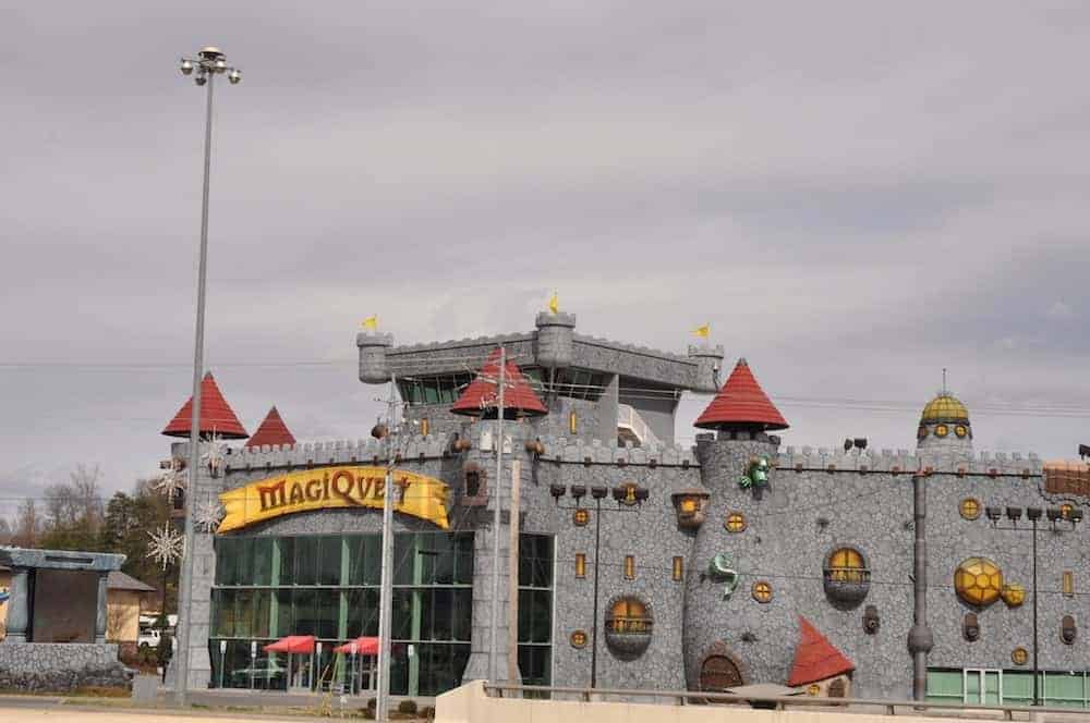 The MagiQuest Pigeon Forge castle.