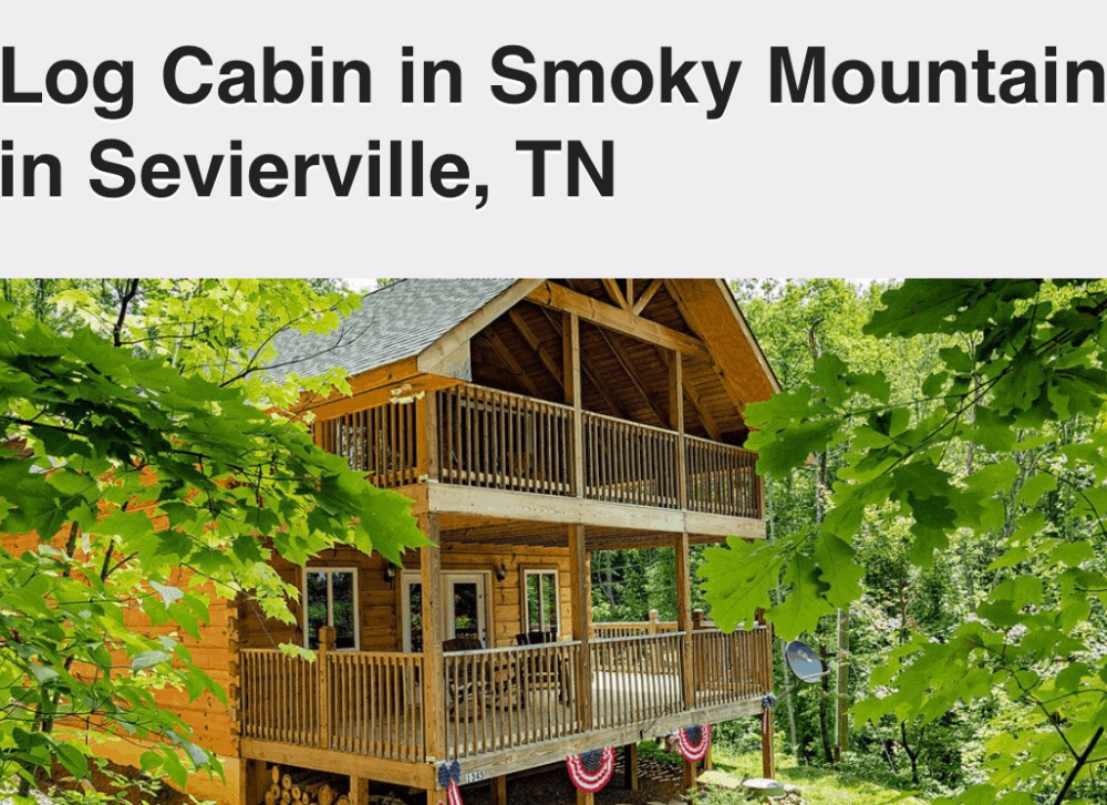 Log Cabin in Smoky Mountain