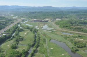 Aerial view of The Sevierville Golf Club.