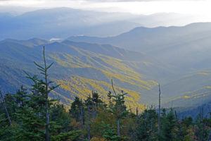Stunning view from Clingmans Dome, the highest point in the Smoky Mountains.