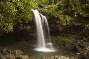Grotto Falls in the Great Smoky Mountains
