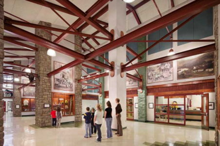 Visitors enjoying the Glenn Cardwell Heritage Museum.