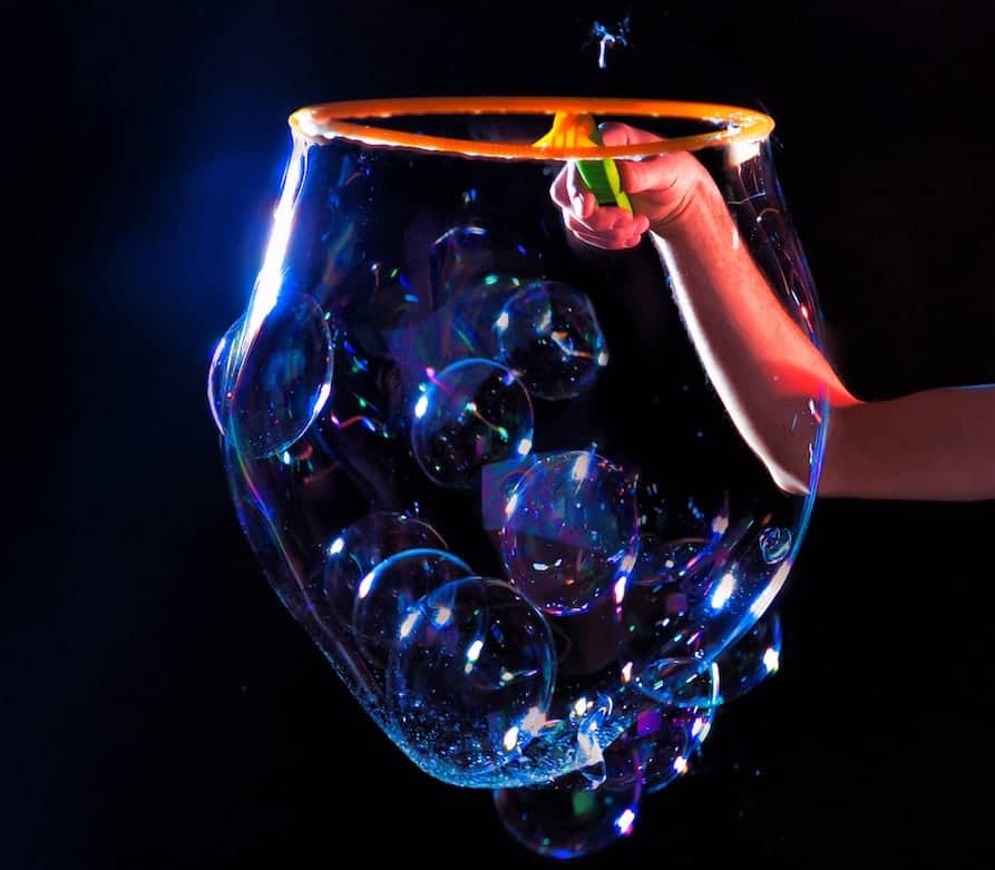 A giant bubble filled with smaller bubbles.