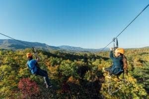 couple-ziplining-smoky-mountains