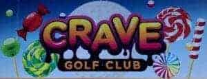 The sign for Crave Golf Club in Pigeon Forge.