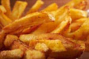 Mouthwatering french fries.