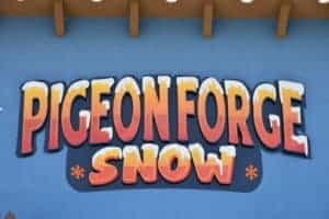 pigeon forge snow