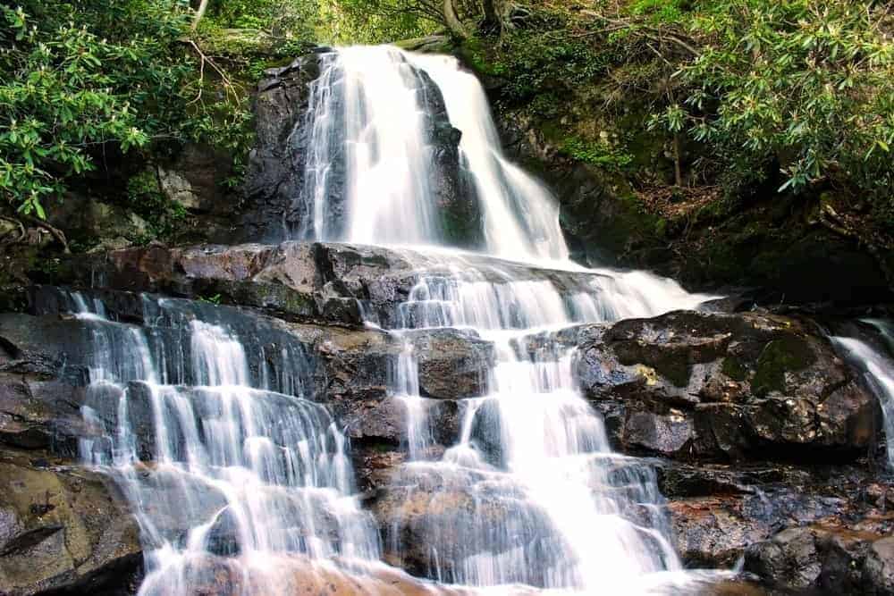 laurel falls in the smoky mountains