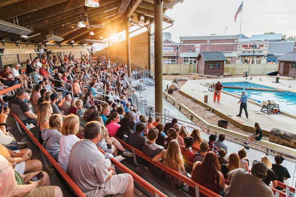 outdoor venue at Paula Deen's Lumberjack Feud