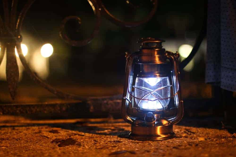 lantern outside of a ghost tour in gatlinburg