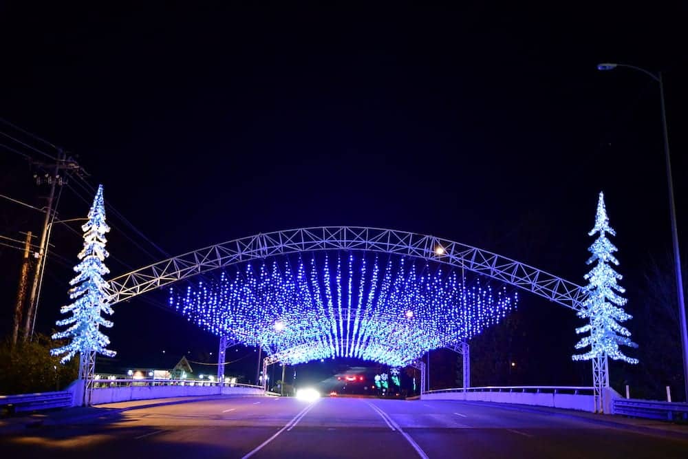 Smoky Mountain Christmas lights