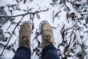 winter hiking in the smoky mountains