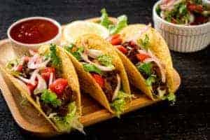 tacos at a mexican restaurant