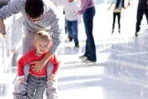 people ice skating