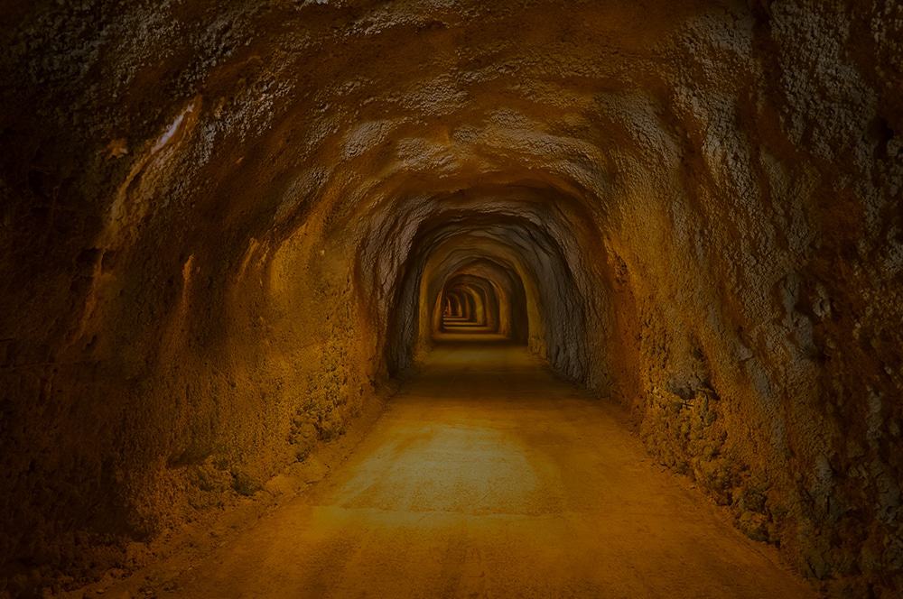 Moonshiner tunnel in the Smoky Mountains
