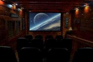 Theater room in Pigeon Forge cabin