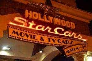 Hollywood Star Cars Museum in Gatlnburg sign