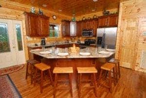 Gatlinburg cabin kitchen