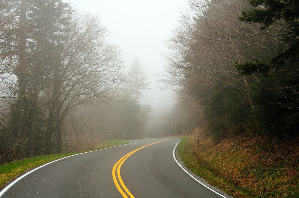 Clingmans Dome Road in the Smoky Mountains