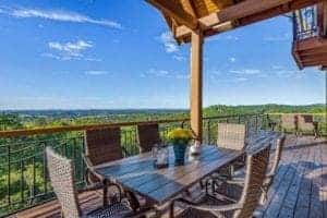 deck of Pigeon Forge cabin