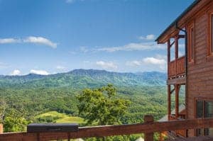 mountain view from pigeon forge cabin