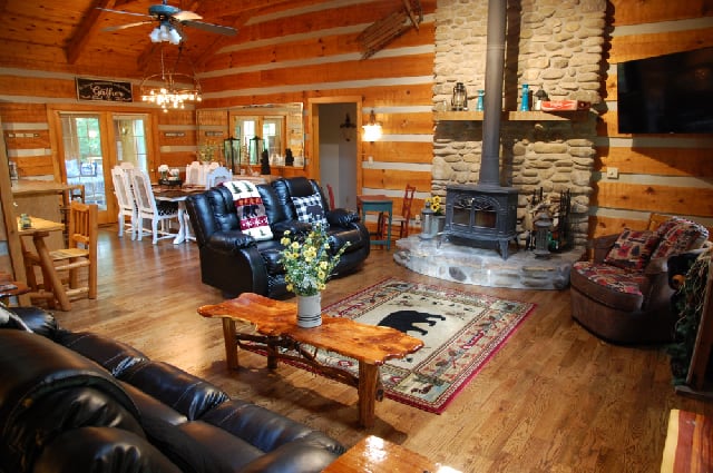 Livingroom with Wood Stove