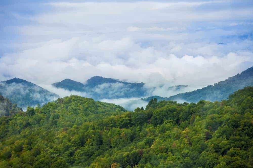 view of the Smoky Mountains