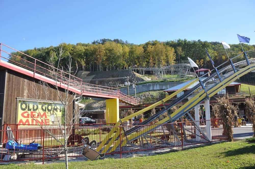 Coaster at Goats on the Roof in Pigeon Forge