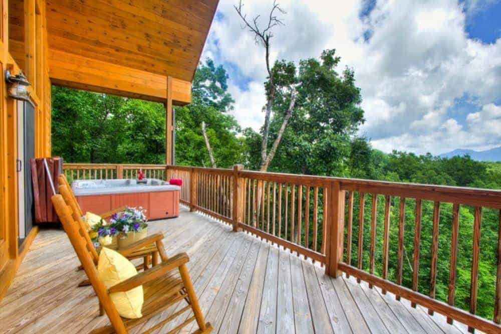 mountain view from gatlinburg tn cabin rental