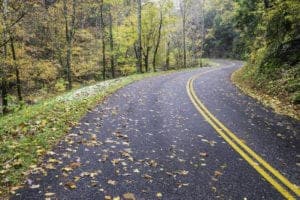 little river road light fall colors