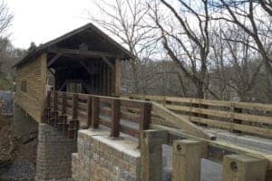 Harrisburg covered bridge in Tennessee