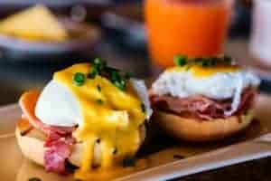 eggs benedict on a plate