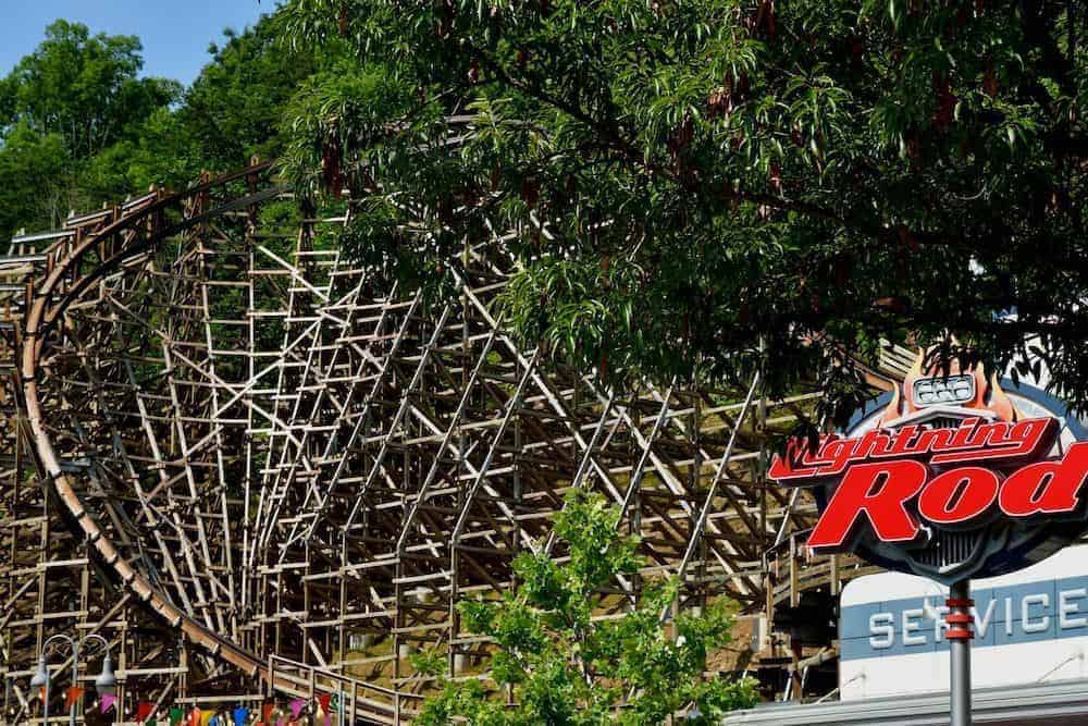 lighting rod roller coaster at dollywood