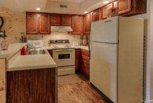 kitchen inside a gatlinburg condo