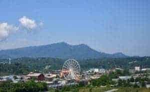 aerial view of pigeon forge