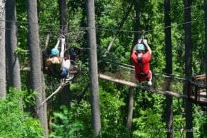 dueling zipline adventure at anakeesta