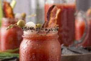 bloody mary with bacon