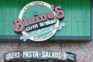 Blaine's Grill & Bar in Gatlinburg