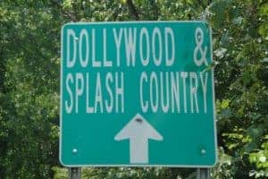 Dollywood's Splash Country sign