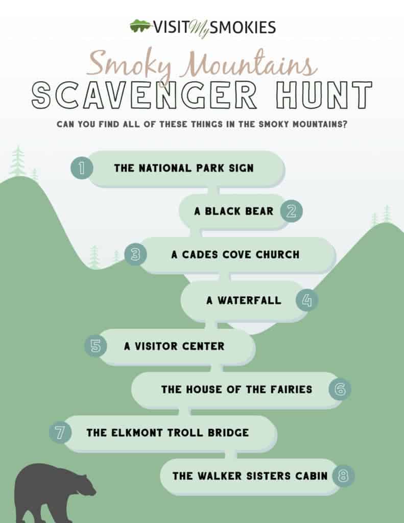 Smoky Mountains Scavenger Hunt
