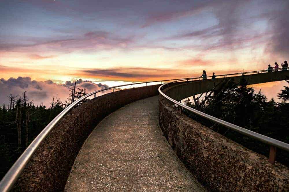 clingmans dome at sunrise