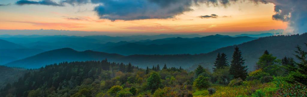 smokies at sunset