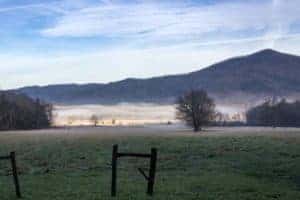 cades cove foggy morning