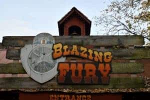 blazing fury sign at dollywood