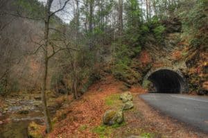 tunnel on the way to cades cove