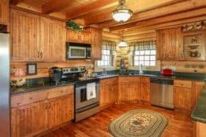 kitchen in a Pigeon Forge Cabin
