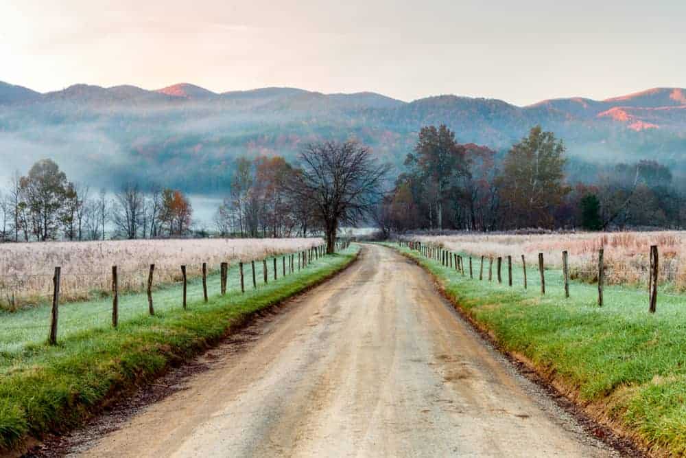 cades cove foggy morning