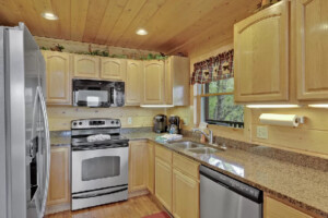 Fully stocked kitchen