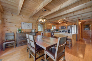 Spacious dining area